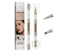Freckle Stamp & Freckle Pen, Waterproof Double-headed Liquid Eyeliner Stamp Pen Set, 2 in 1 Faux Magic Fake Marker for Natural Like-real a Sun-kissed (Light brown)