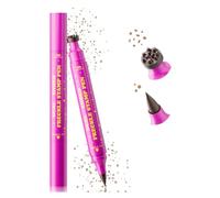 Freckle Stamp Pen - 2 in 1 Precise Eyeliner & Natural Faux Freckles Maker - Waterproof & Smudge-Proof & Long-Lasting - Sun-Kissed Makeup Stain Brown Natural Faux Freckles & High Pigment Eyeliner