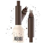Freckle Stamp Pen for Natural Lifelike Makeup, Quick Dry Waterproof Long Lasting Soft Spot Pens for Effortless Sun-Kissed Look, Magic Fake Freckles Stain Tint, Five-Point Stamp Design (Coffee)
