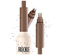 Freckle Stamp Pen for Natural Lifelike Makeup, Quick Dry Waterproof Long Lasting Soft Spot Pens for Effortless Sun-Kissed Look, Magic Fake Freckles Stain Tint, Five-Point Stamp Design (Caramel)