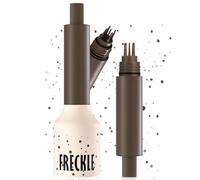 Freckle Stamp Pen for Natural Lifelike Makeup, Quick Dry Waterproof Long Lasting Soft Spot Pens for Effortless Sun-Kissed Look, Magic Fake Freckles Stain Tint, Five-Point Stamp Design (Ash Chestnut)