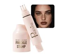 Freckle Stamp Pen, Waterproof Faux Freckle Makeup Tool, Natural Lifelike Looking Freckle Maker & Spray with Multi-Prong Precision Stamp Head for Effortless Sun-Kissed Look (# ESPRESSO)