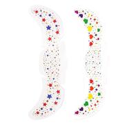 Freckles - 6 Pieces Glitter Freckles | Women Freckles | Temporary Tattoos | Waterproof Cosmetic Stickers | Skin-friendly Star and Heart Makeup