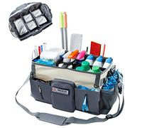 FRECOLSH Large Cleaning Supplies Organizer-Cleaning Caddy Organizer With Handles & Shoulder Strap-Cleaning Bags for Cleaning Suppliers-Housekeepers Wearable Cleaning Tote Upgraded