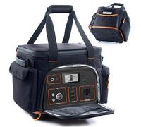 FRECOLSH Travel Carrying Case Compatible with Jackery 500, Portable Power Station Storage Case with Waterproof Bottom and Pocket for Jackery Accessories, Storage Bag Only