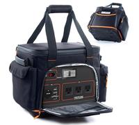 FRECOLSH Travel Carrying Case Compatible with Jackery Explorer 1000, Portable Power Station Storage Case with Waterproof Base and Bag for Jackery Accessories, Solar Generator, Only