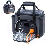 FRECOLSH Travel Carrying Case Compatible with Jackery Explorer 300/240/160, Portable Power Station Storage Case with Waterproof Bottom and Front Pockets for Jackery Accessories Solar Generator