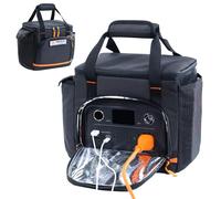 FRECOLSH Travel Carrying Case Compatible with Jackery Explorer 300/240/160, Portable Power Station Storage Case with Water- proof Bottom and Front Pockets for Jackery Accessories Solar Generator