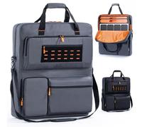 FRECOLSH Travel Carrying Case Compatible with Jackery SolarSaga 100W 100X 200W - Solar Panel Storage Bag for 2 Battery Panels with Multiple Pocket