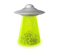 Fred and Friends 5266419 FILING SAUCER COW CLIPS AND HOLDER, Assorted