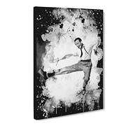 Fred Astaire Modern Cb Canvas Print | Gallery Wrapped 30mm Frame Wall Art | 20x14 inches | Ready to Hang | Modern Picture | Living Room Bedroom Lounge Office