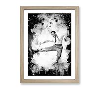 Fred Astaire Modern Cb Framed Print | A3 Oak Framed Wall Art | Ready to Hang | Modern Nature Picture | Living Room Bedroom Lounge Office
