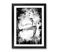 Fred Astaire Modern Cb Framed Wall Art Print A4 Black