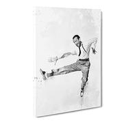 Fred Astaire V3 Canvas Print | Gallery Wrapped 30mm Frame Wall Art | 20x14 inches | Ready to Hang | Modern Picture | Living Room Bedroom Lounge Office