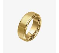 Fred Bennett Tungsten Brushed Gold Plated Ring R3862 - Timeless Design | - Size 62