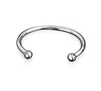 Fred Bennett Bangle Oxidised Circle Pattern B2840 - Premium - Sterling Silver