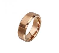 Fred Bennett Brushed and Polished Coffee Plated Tungsten Ring R3859 - Classic - Size 62