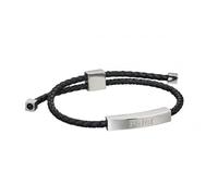 Fred Bennett Father' Leather Bracelet B5200 - Stainless Steel