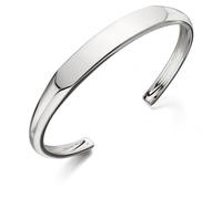 Fred Bennett Flat Top Shaped Bangle B4995 - Refined - Stainless Steel