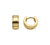 Fred Bennett Gold Tone Stainless Steel Polished Huggie Hoop Earrings E6569
