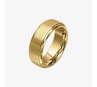 Fred Bennett Men's 8mm Brushed Gold Plated Tungsten Ring R3862 67 | Size: V Fred Bennett Gold V