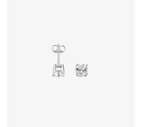 Fred Bennett Mens Silver Crystal Stud Earrings E2657C