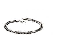 Fred Bennett Oxidised Fox Tail Chain Bracelet B5126 - Classic - Sterling Silver