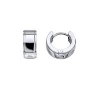 Fred Bennett Stainless Steel Polished Huggie Hoop Earrings E6567