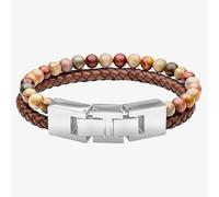 Fred Bennett Red Turquoise Brown Leather Bracelet B5636