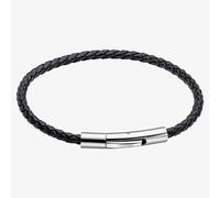 Fred Bennett Smaller Fit Black Braided Leather Bracelet B5626