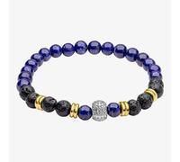 Fred Bennett Smaller Fit Blue Bead Lava Stone Bracelet B5621