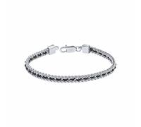 Fred Bennett Stainless Steel Black Nylon String 22cm Bracelet B5510 - Elegant - Stainless Steel / Cord