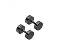 Fred Bennett Stainless Steel Blackened Stud Earrings E6395