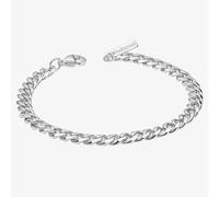 Fred Bennett Stainless Steel Smaller Fit 7 Inch Cuban Chain Bracelet B5628