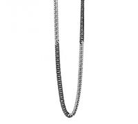 Fred Bennett Stainless Steel Two Tone Foxtail Necklace N4582 - Exclusive