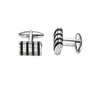 Fred Bennett Steel Cufflinks V381 - Polished Quality | Acotis - Rubber / Stainless Steel