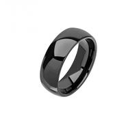 Fred Bennett Tungsten Black Plated Ring R3861 - Size 58