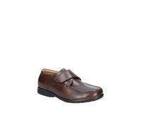 'Fred' Classic Touch Fastening Shoes Fleet & Foster Brown 14