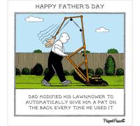Fred Father's Day Pat On The Back Well Done Dad Funny Father's Day Greeting Card