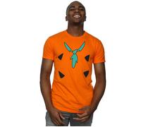 Fred Flintstone Costume Print T-Shirt The Flintstones Orange XXL