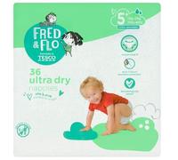 Fred & Flo 36 Ultra Dry Nappies 5+ - (Pack of 6)