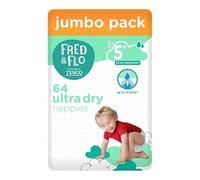 Fred & Flo Size 5+ Nappies Jumbo 64 Pack (Pack of 2)