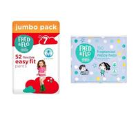 Fred & Flo Size 7 Nappy Pants Jumbo 52 Pack + 150 Nappy Bags