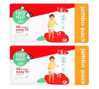 Fred & Flo Size 8 Nappy Pants Jumbo 46 Pack (Pack of 2) 92 Nappy Pants