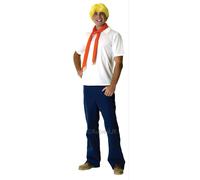 Rubies Official Scooby Doo Fred Costume, Adult Fancy Dress Halloween