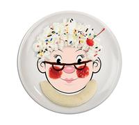 Fred MS FOOD FACE Dinner Plate