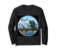 Fred on the Old Seven, Tree, 7 Mile Bridge Marathon Keys Long Sleeve T-Shirt