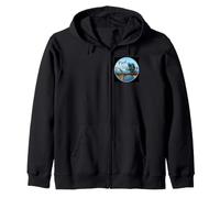 Fred on the old Seven, tree, 7 mile bridge Marathon Keys Zip Hoodie