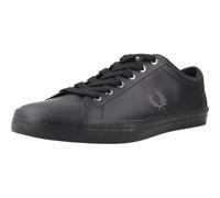 Fred Perry Mens Baseline Leather Trainers - Black 102 - Black 102 - UK8 EU42 US9