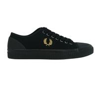 Fred Perry B4365 157 Hughes Low Canvas Trainers - Black - UK 6.5